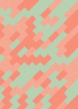 Soyut Geometrik Desen üretken hesaplama sanatı çizimi