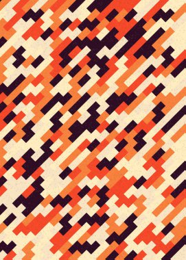 Soyut Geometrik Desen üretken hesaplama sanatı çizimi