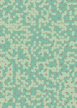 Soyut Geometrik Desen üretken hesaplama sanatı çizimi