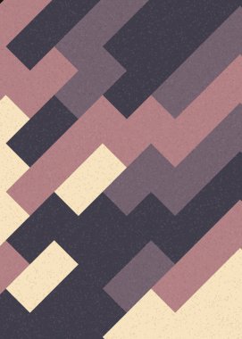 Soyut Geometrik Desen üretken hesaplama sanatı çizimi