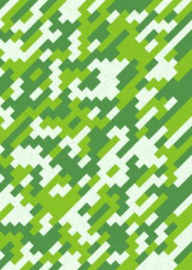 Soyut Geometrik Desen üretken hesaplama sanatı çizimi