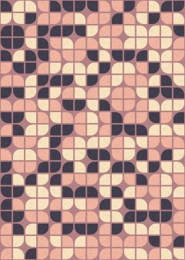 Soyut Geometrik Desen üretken hesaplama sanatı çizimi