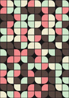 Soyut Geometrik Desen üretken hesaplama sanatı çizimi