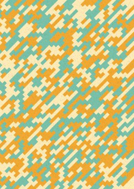 Soyut Geometrik Desen üretken hesaplama sanatı çizimi