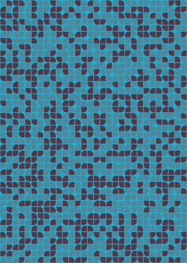 Soyut Geometrik Desen üretken hesaplama sanatı çizimi