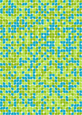 Soyut Geometrik Desen üretken hesaplama sanatı çizimi