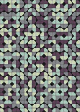 Soyut Geometrik Desen üretken hesaplama sanatı çizimi