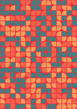 Soyut Geometrik Desen üretken hesaplama sanatı çizimi