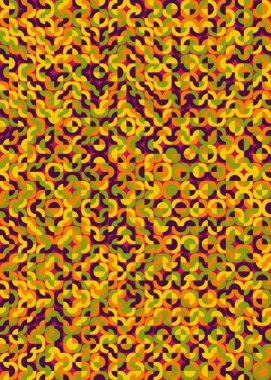 Soyut Geometrik Desen üretken hesaplama sanatı çizimi