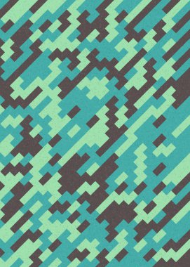 Soyut Geometrik Desen üretken hesaplama sanatı çizimi