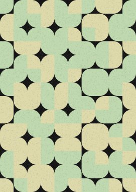 Soyut Geometrik Desen üretken hesaplama sanatı çizimi