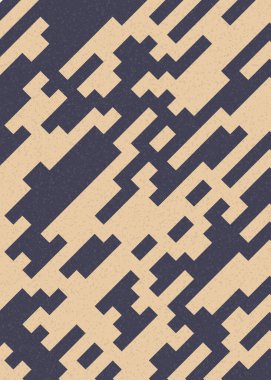 Soyut Geometrik Desen üretken hesaplama sanatı çizimi