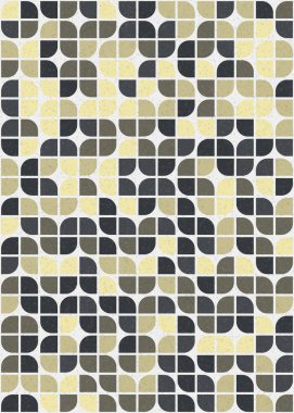 Soyut Geometrik Desen üretken hesaplama sanatı çizimi