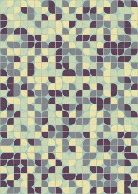 Soyut Geometrik Desen üretken hesaplama sanatı çizimi