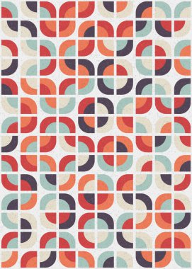 Soyut Geometrik Desen üretken hesaplama sanatı çizimi