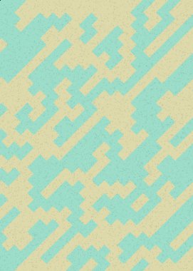 Soyut Geometrik Desen üretken hesaplama sanatı çizimi