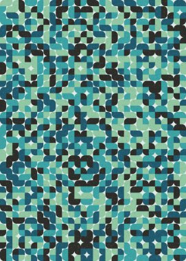 Soyut Geometrik Desen üretken hesaplama sanatı çizimi