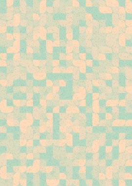 Soyut Geometrik Desen üretken hesaplama sanatı çizimi