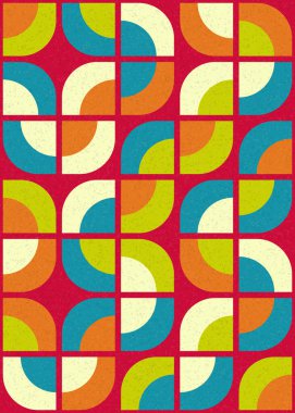 Soyut Geometrik Desen üretken hesaplama sanatı çizimi