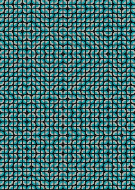 Soyut Geometrik Desen üretken hesaplama sanatı çizimi