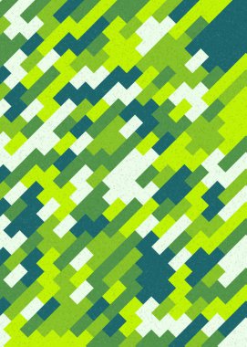 Soyut Geometrik Desen üretken hesaplama sanatı çizimi