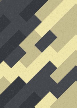 Soyut Geometrik Desen üretken hesaplama sanatı çizimi