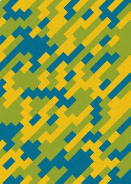 Soyut Geometrik Desen üretken hesaplama sanatı çizimi