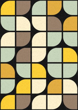 Soyut Geometrik Desen üretken hesaplama sanatı çizimi