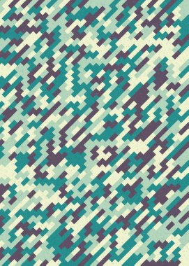 Soyut Geometrik Desen üretken hesaplama sanatı çizimi