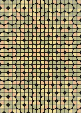 Soyut Geometrik Desen üretken hesaplama sanatı çizimi