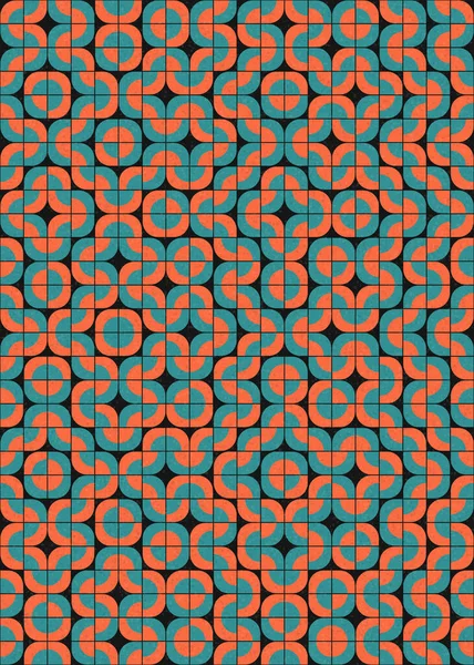 Soyut Geometrik Desen üretken hesaplama sanatı çizimi