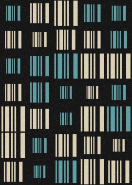Soyut Geometrik Desen üretken hesaplama sanatı çizimi