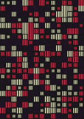 Soyut Geometrik Desen üretken hesaplama sanatı çizimi