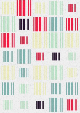 Soyut Geometrik Desen üretken hesaplama sanatı çizimi