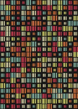 Soyut Geometrik Desen üretken hesaplama sanatı çizimi