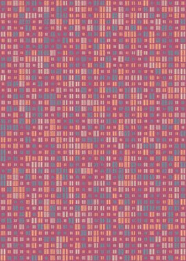 Soyut Geometrik Desen üretken hesaplama sanatı çizimi