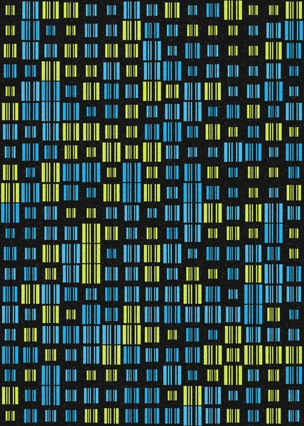 Illustrazione Astratta Arte Computazionale Generativa Del Modello Geometrico — Vettoriale Stock