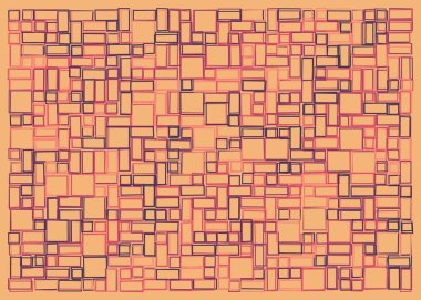 Ofset Quad üretken sanat arkaplan çizimi