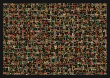 Ofset Quad üretken sanat arkaplan çizimi