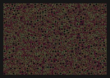 Ofset Quad üretken sanat arkaplan çizimi