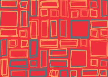 Ofset Quad üretken sanat arkaplan çizimi