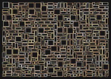 Ofset Quad üretken sanat arkaplan çizimi