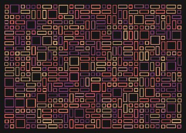 Ofset Quad üretken sanat arkaplan çizimi