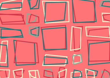 Ofset Quad üretken sanat arkaplan çizimi