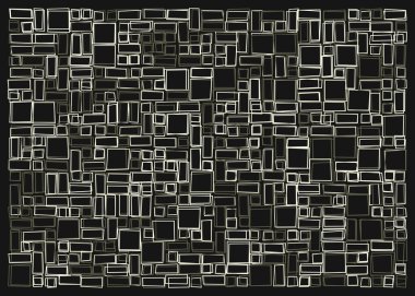 Ofset Quad üretken sanat arkaplan çizimi