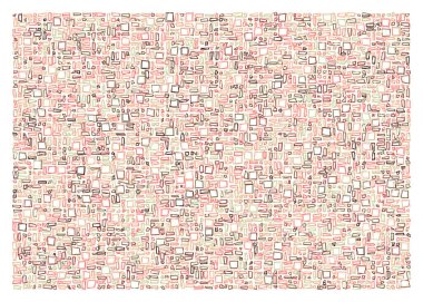 Ofset Quad üretken sanat arkaplan çizimi