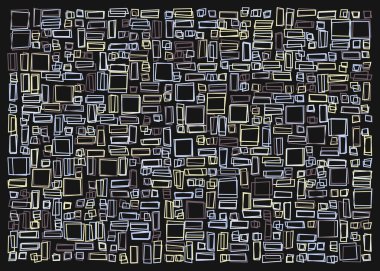 Ofset Quad üretken sanat arkaplan çizimi