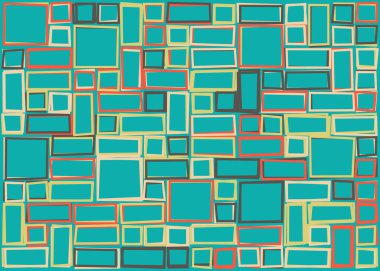 Ofset Quad üretken sanat arkaplan çizimi