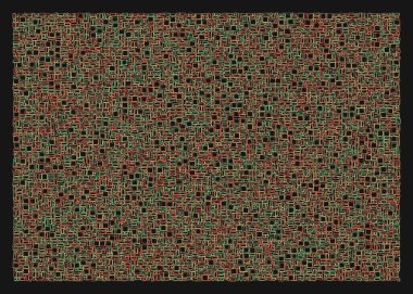 Ofset Quad üretken sanat arkaplan çizimi