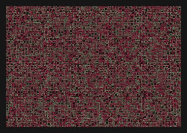 Ofset Quad üretken sanat arkaplan çizimi